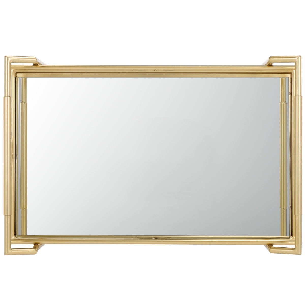 Elspeth 2 Tier Bar Cart - Gold / Mirror - Safavieh - Image 6
