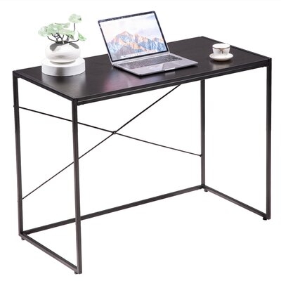 Simple Crossing Student Table Computer Desk Black - Image 0