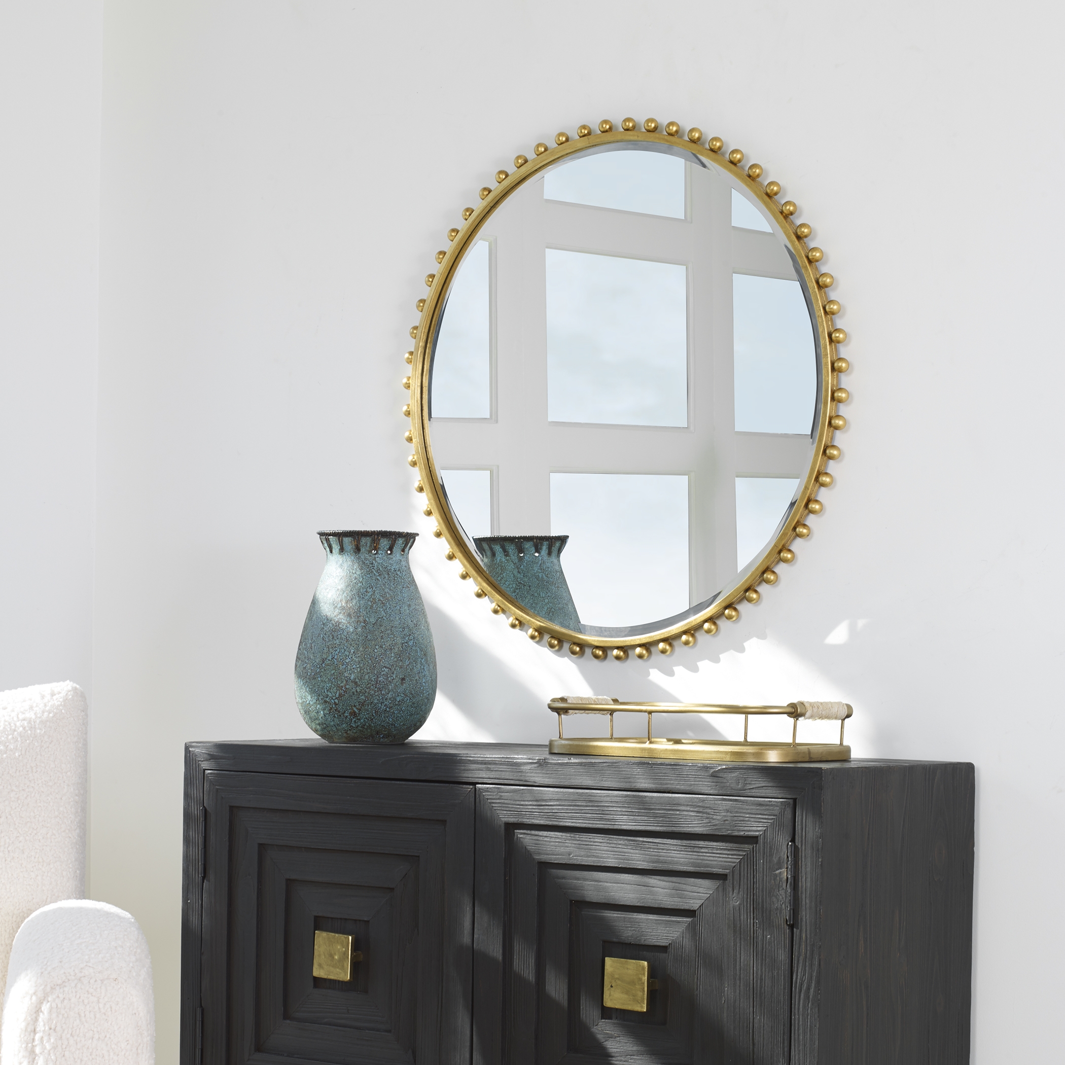 Taza Gold Round Mirror - Image 3