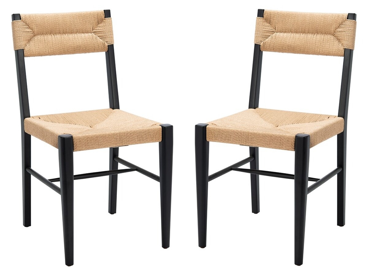 Cody Rattan Dining Chair - Black/Natural - Image 0