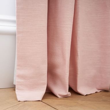 Cotton Linen Blackout Curtain - Set of 2, 84", Gray - Image 2