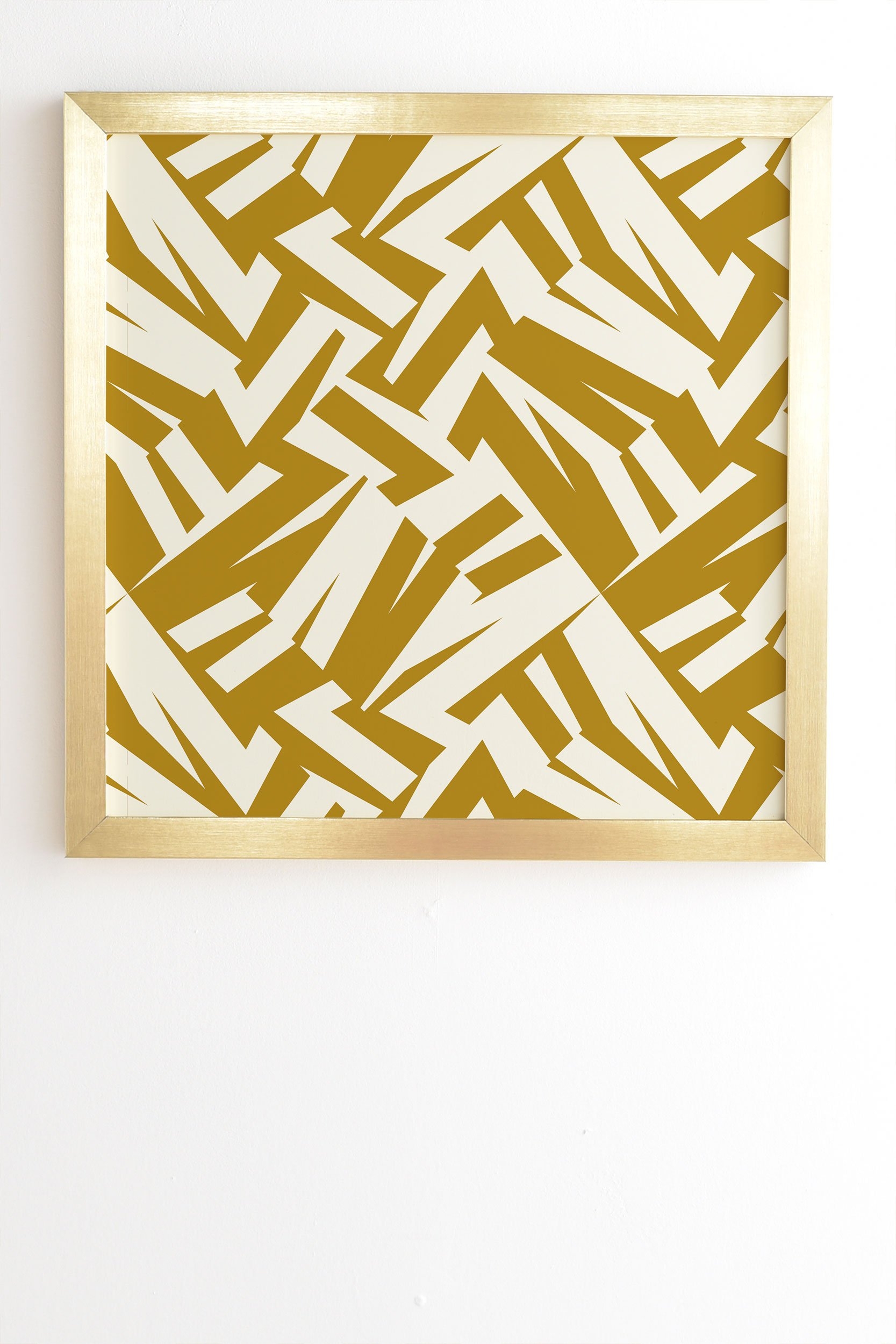 Marta Barragan Camarasa Geometric forms 06 Gold Framed Wall Art - 8" x 9.5" - Image 1
