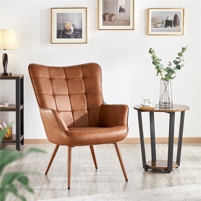 Aichele Upholstered Wingback Chair - Image 3