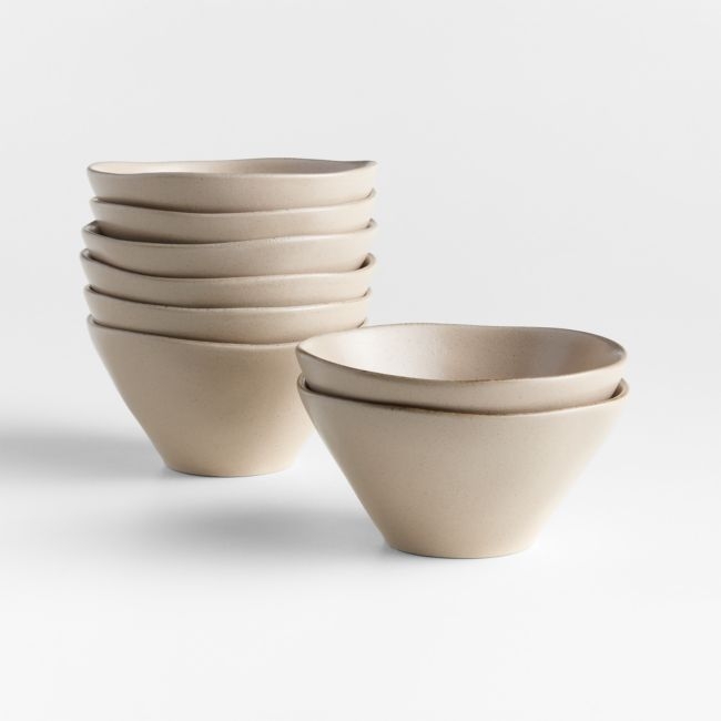 Marin Sand Stoneware Cereal Bowls, Set of 8 - Image 0