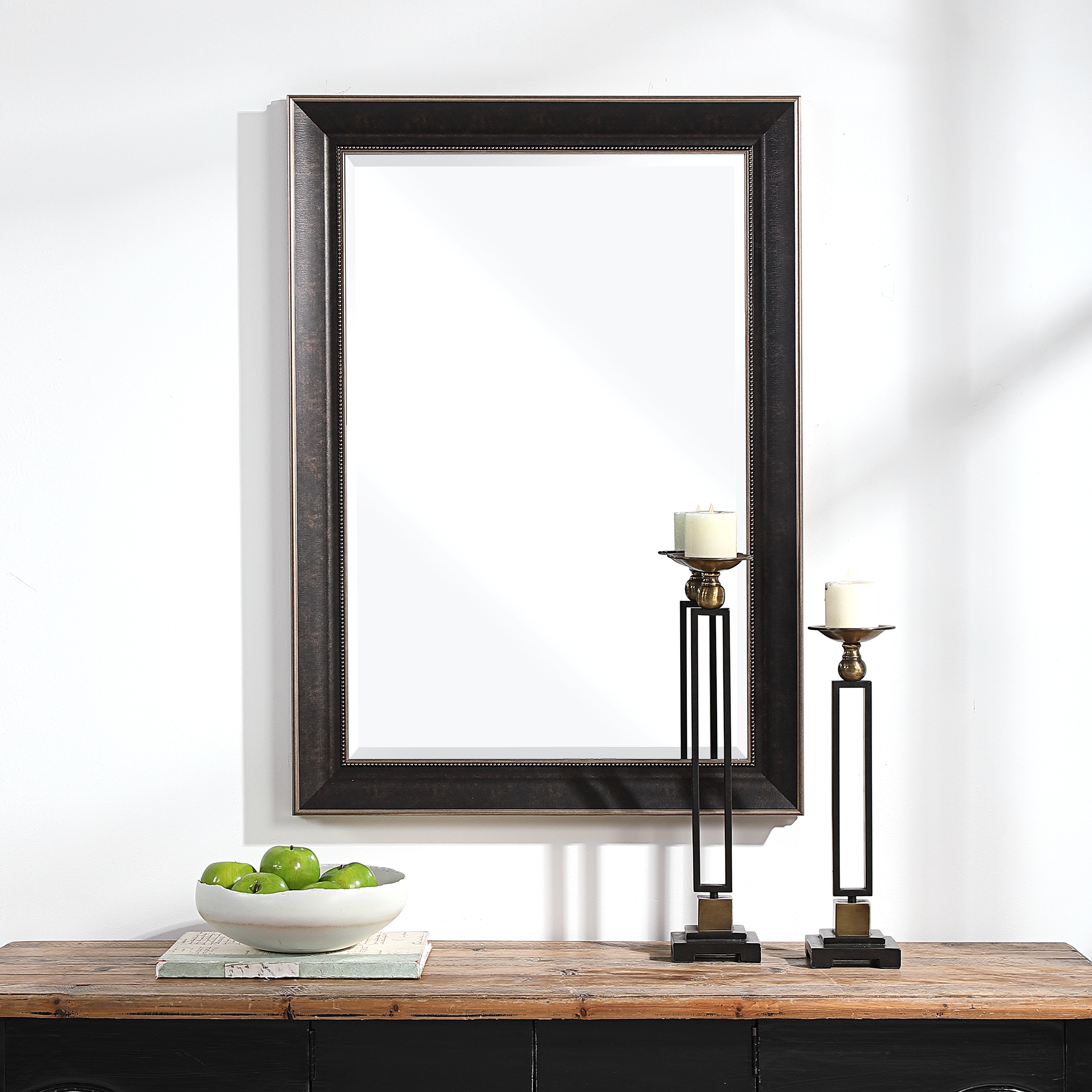 Mercer Dark Bronze Traditional Mirror - Image 0