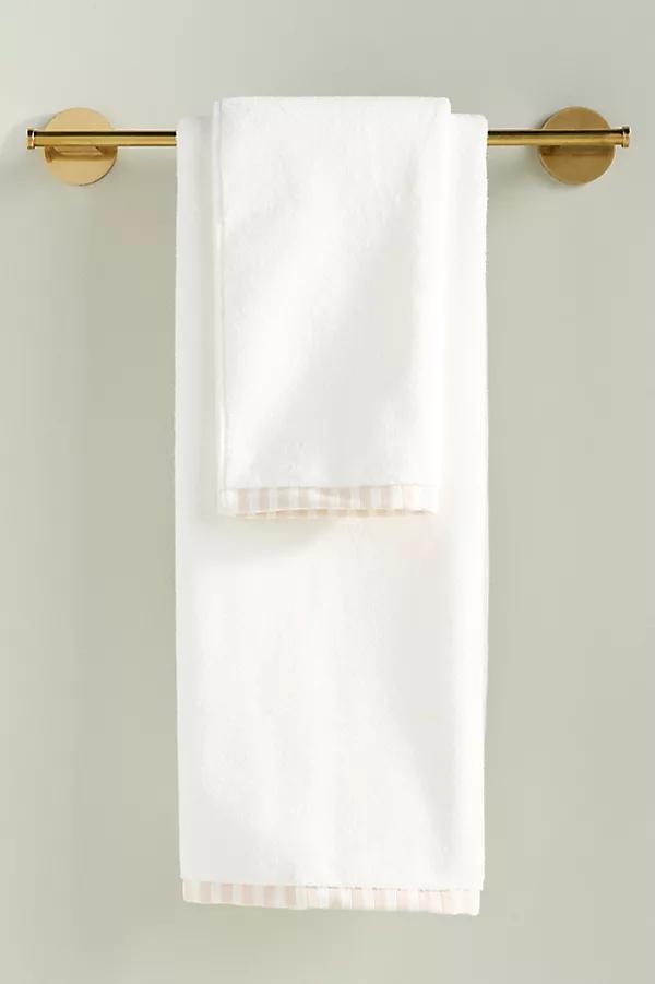 The Sloane Stripe Trim Soft Cotton Towel Collection - Image 0