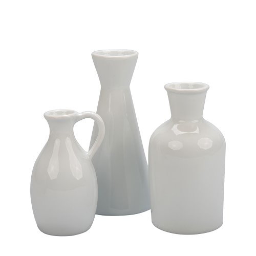 Ceramic Porcelain Vases, Set of 3 - Image 0