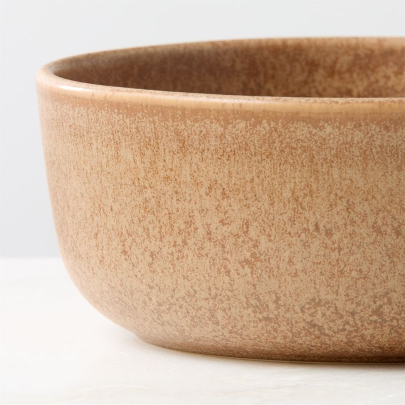 Drift Tan Soup Bowls with Reactive Glaze Set of 6 - Image 2