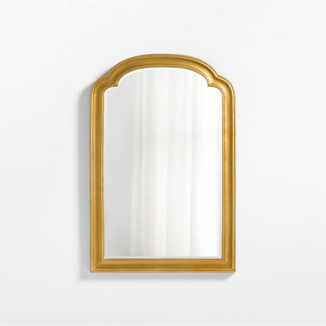 Brookhaven Brass Metal Vanity Wall Mirror 23.9"x36" - Image 0