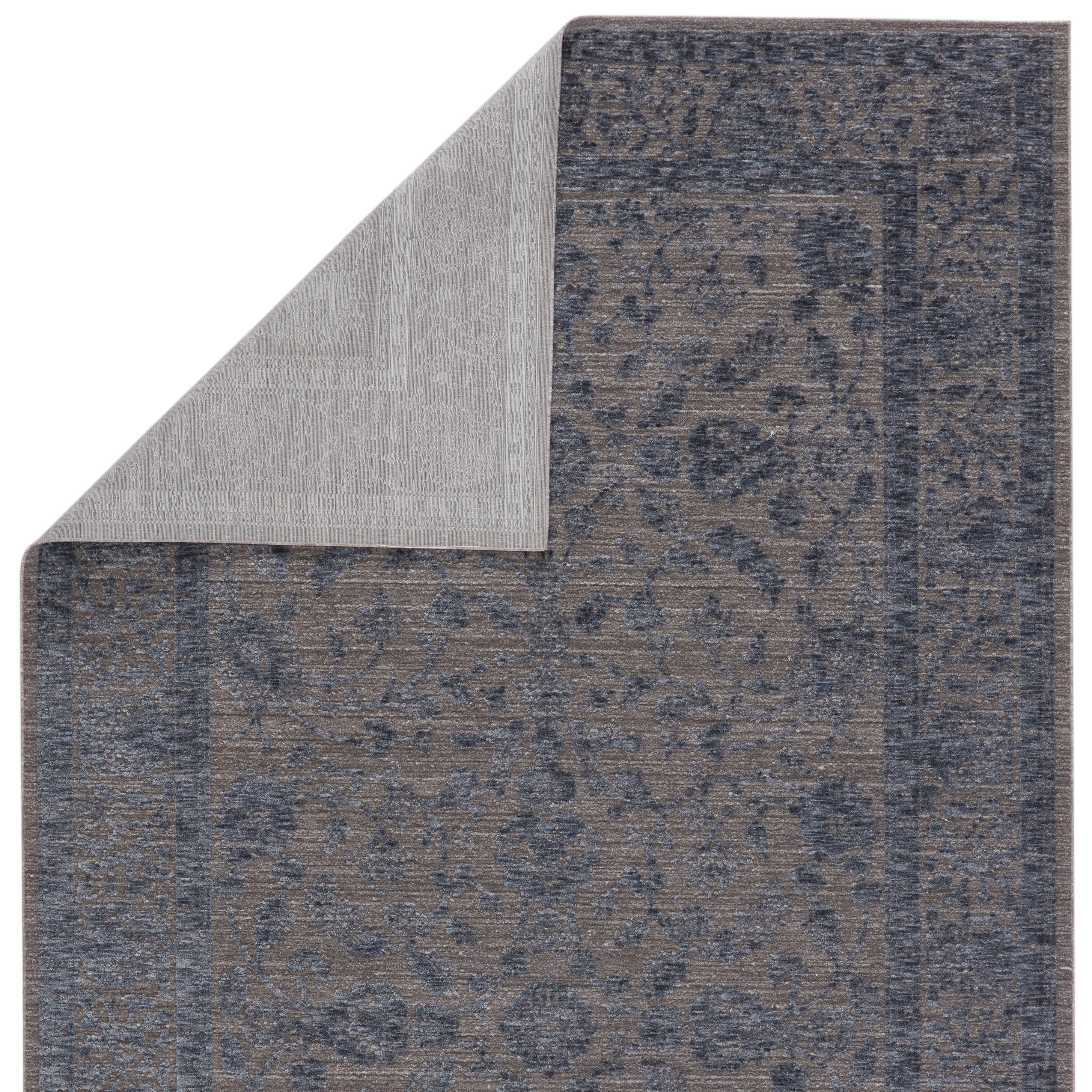 Indio Oriental Blue/ Gray Runner Rug (2'6"X8') - Image 2