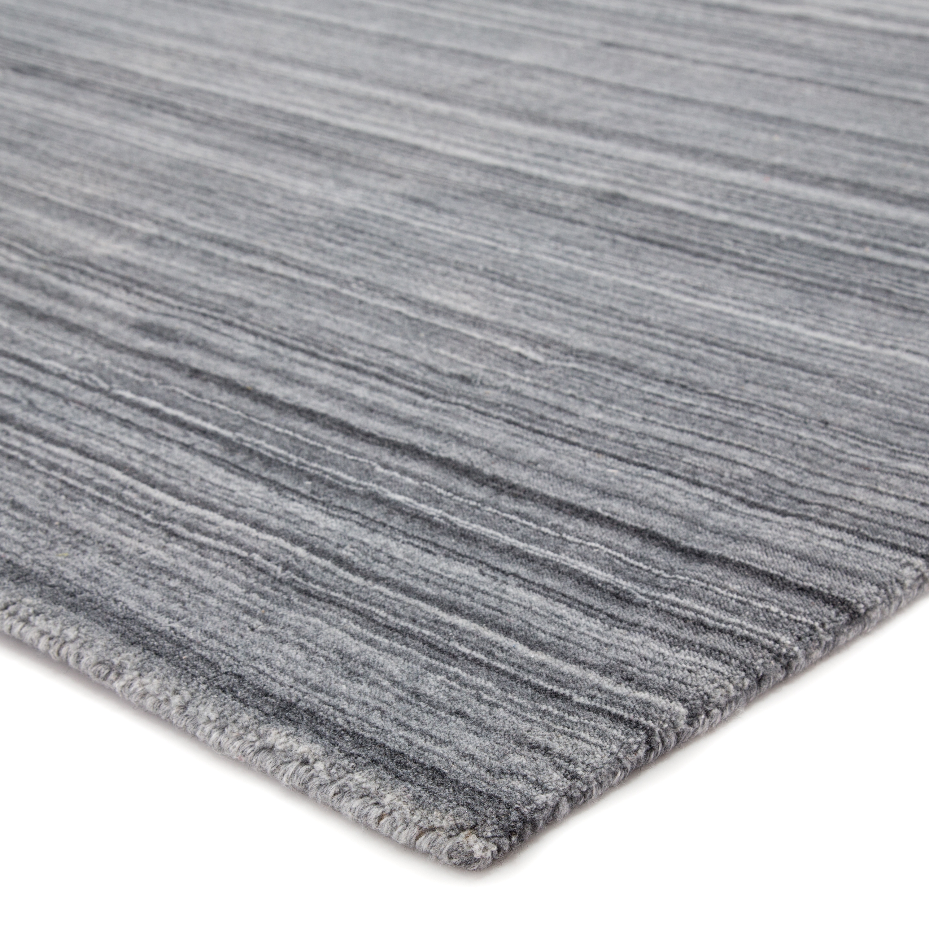 Tundra Handmade Solid Dark Gray/ Silver Area Rug (9'X12') - Image 1