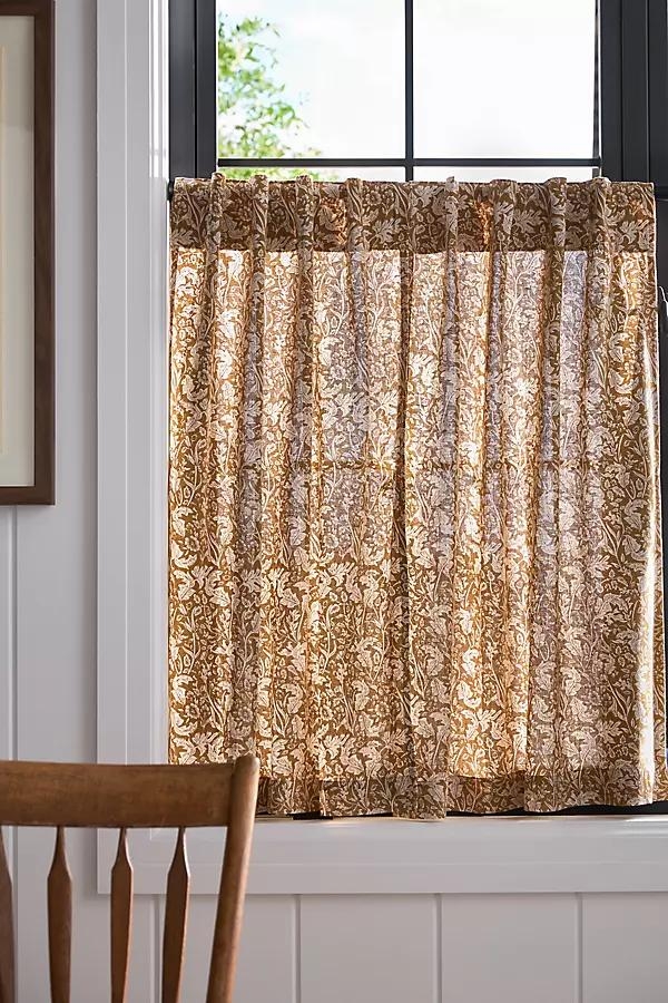 Hyacinth Printed Café Curtains, Set of 2 - Image 0