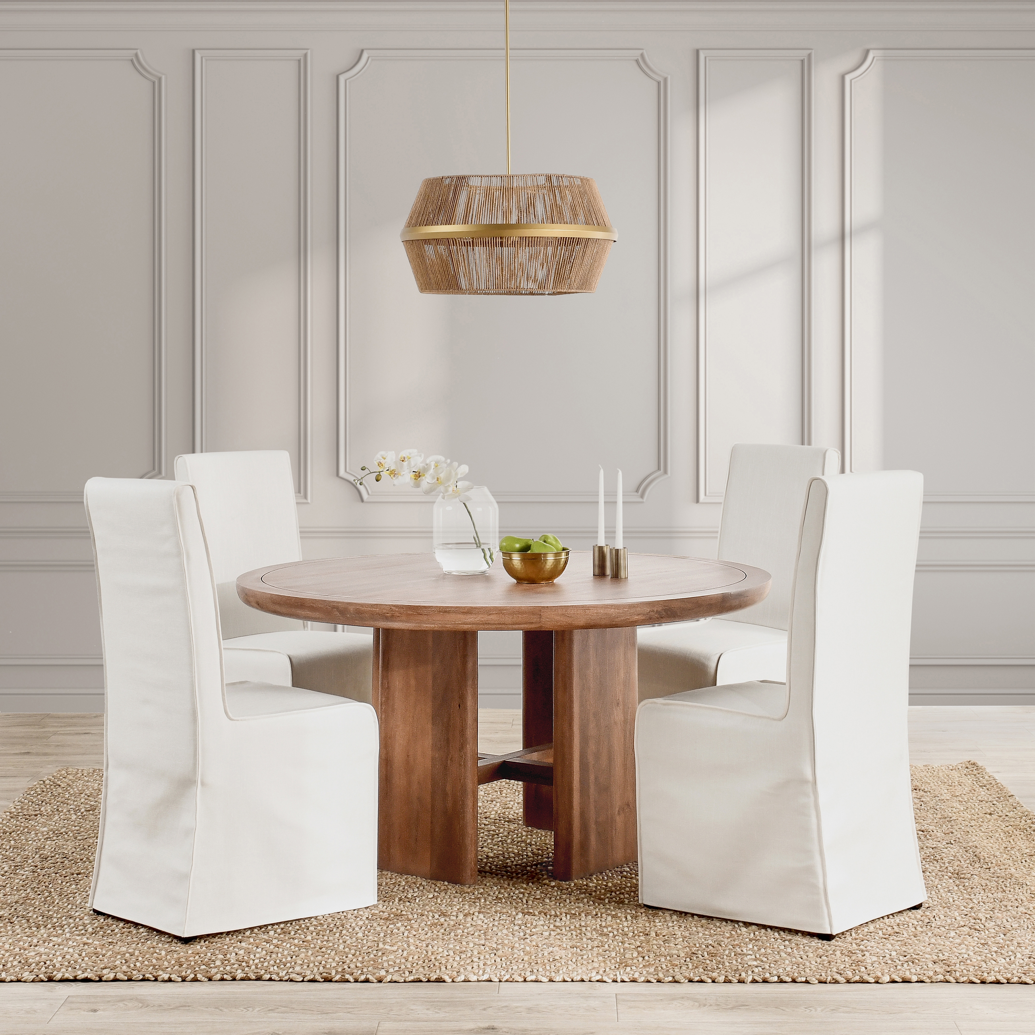 Selena 60" Round Dining Table Umber - Image 6