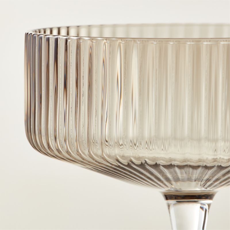 Eve Smoked Coupe Glasses Set of 8 - Image 2