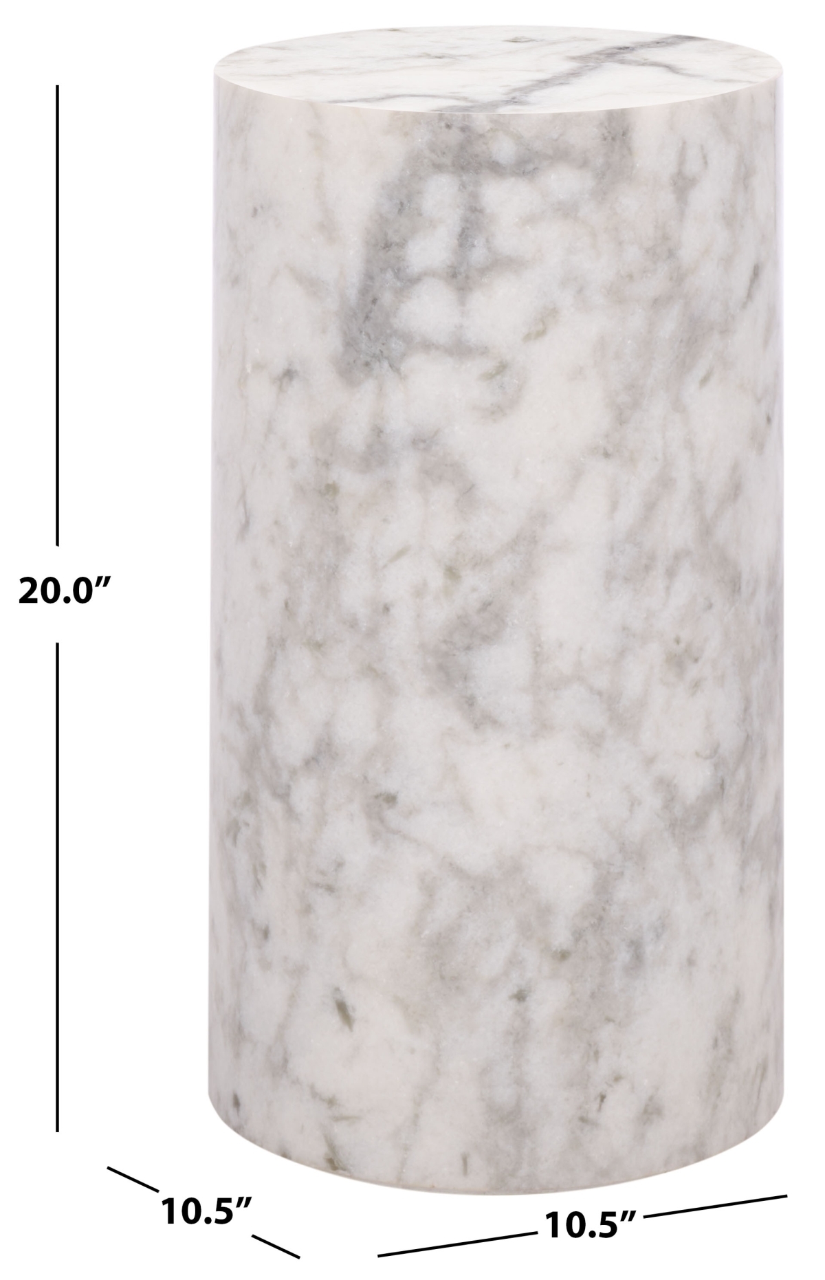 Leahbryanna Round Drink Table - White - Image 4