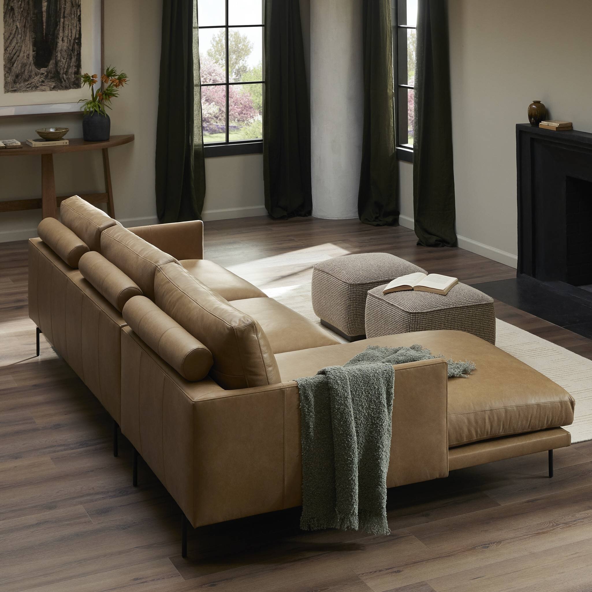 Melle 2-Piece Sectional - Lipari Camel - Image 3
