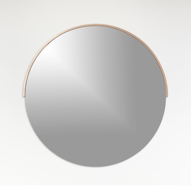 Gerald Small Round Rose Gold Wall Mirror - Image 5