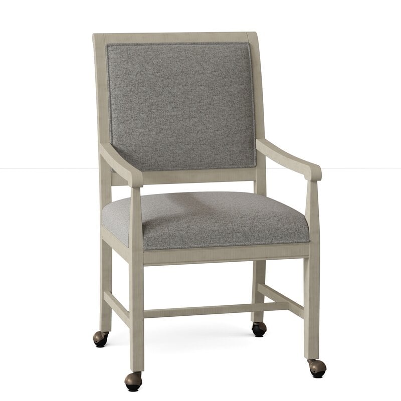 Fairfield Chair Chatham Upholstered Arm Chair Body Fabric: 8789 Pewter, Frame Color: Espresso - Image 0