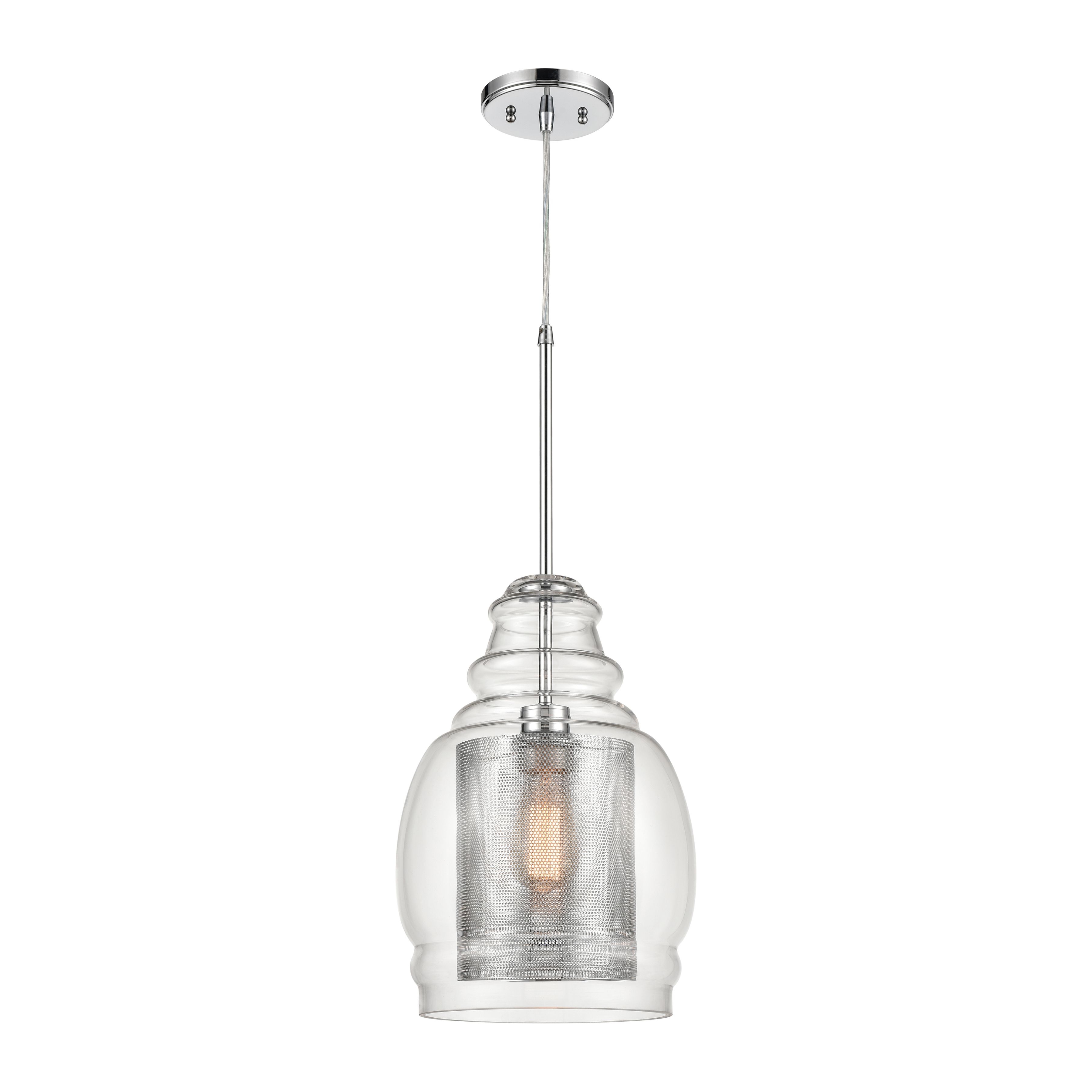 Herndon 11'' Wide 1-Light Pendant - Polished Chrome - Image 0