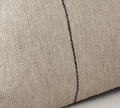 Amada Single Striped Pillow Cover, 18 x 18", Ivory Multi - Image 1
