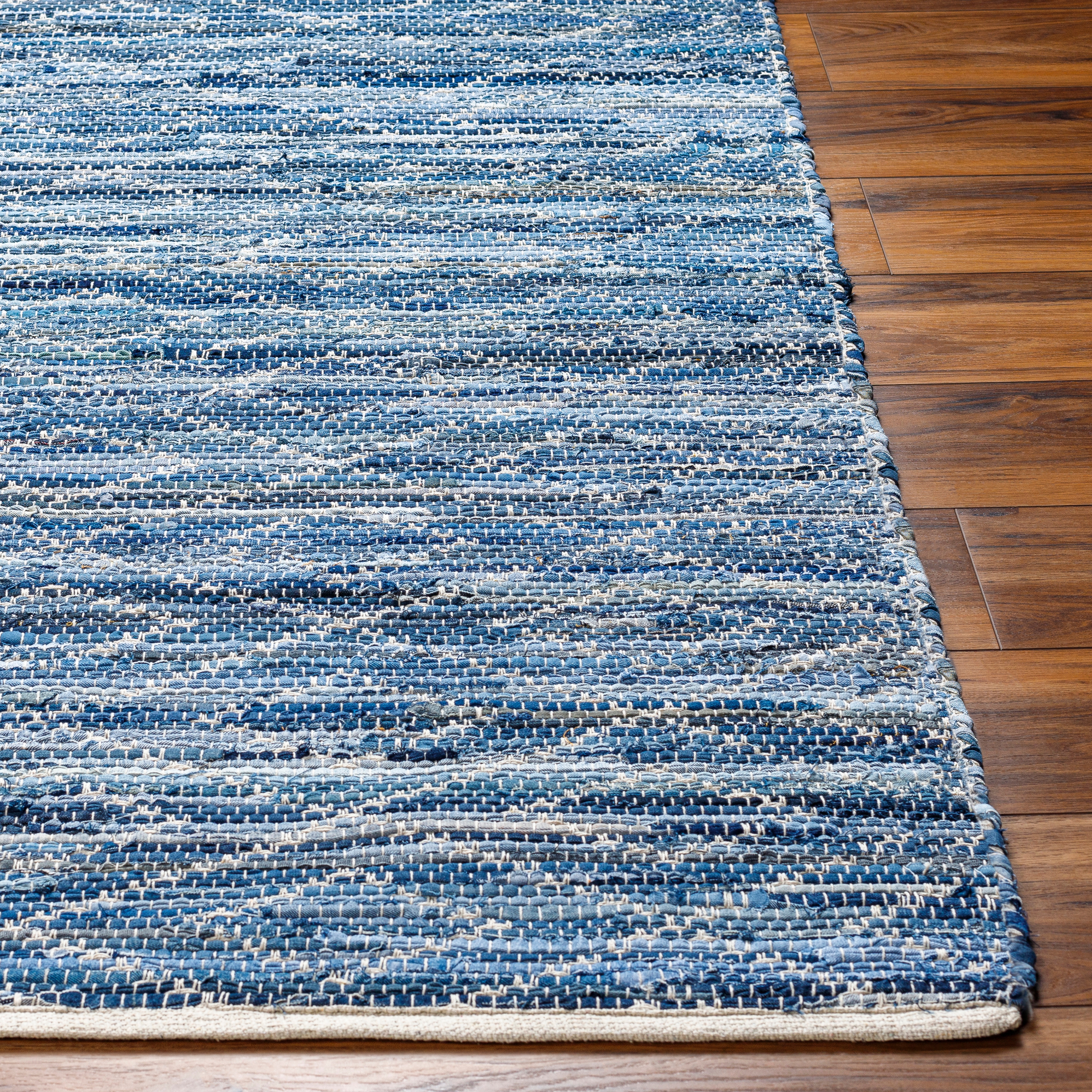 Jean Blue Indoor 8' x 10' Handmade Rug - Image 1