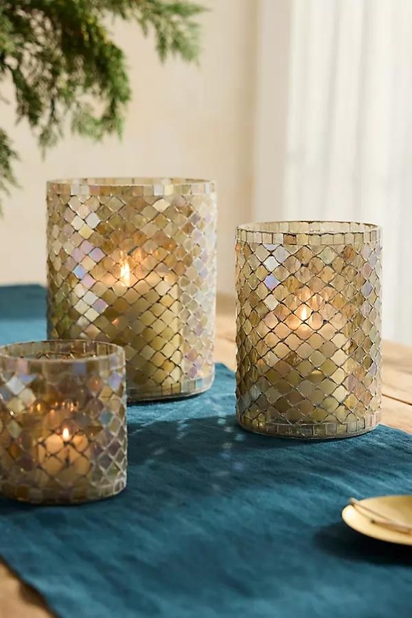 Luster Mosaic Votive Holder - Image 0