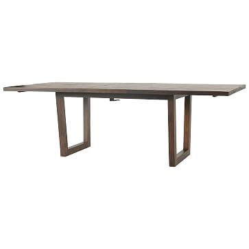 Logan Expandable Dining Table, Rubbed Black - Image 1