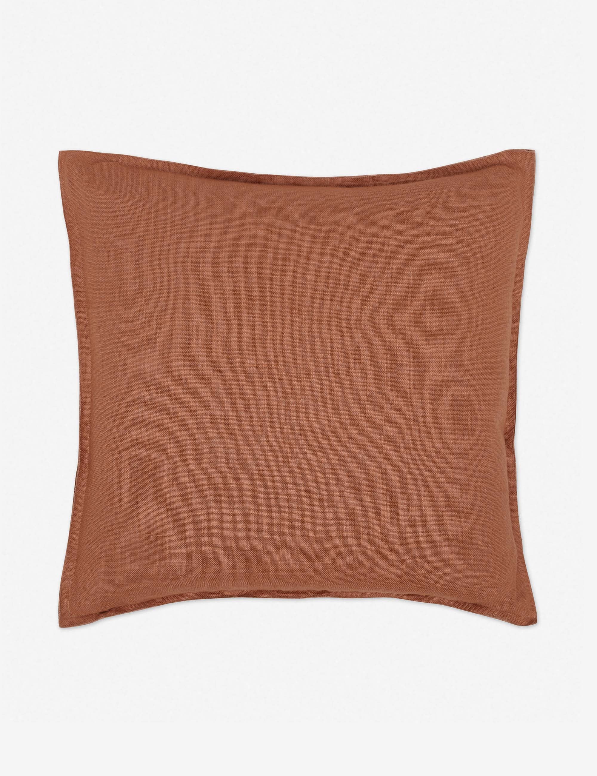 Arlo Linen Pillow - Aubergine / 13" x 20" - Image 1