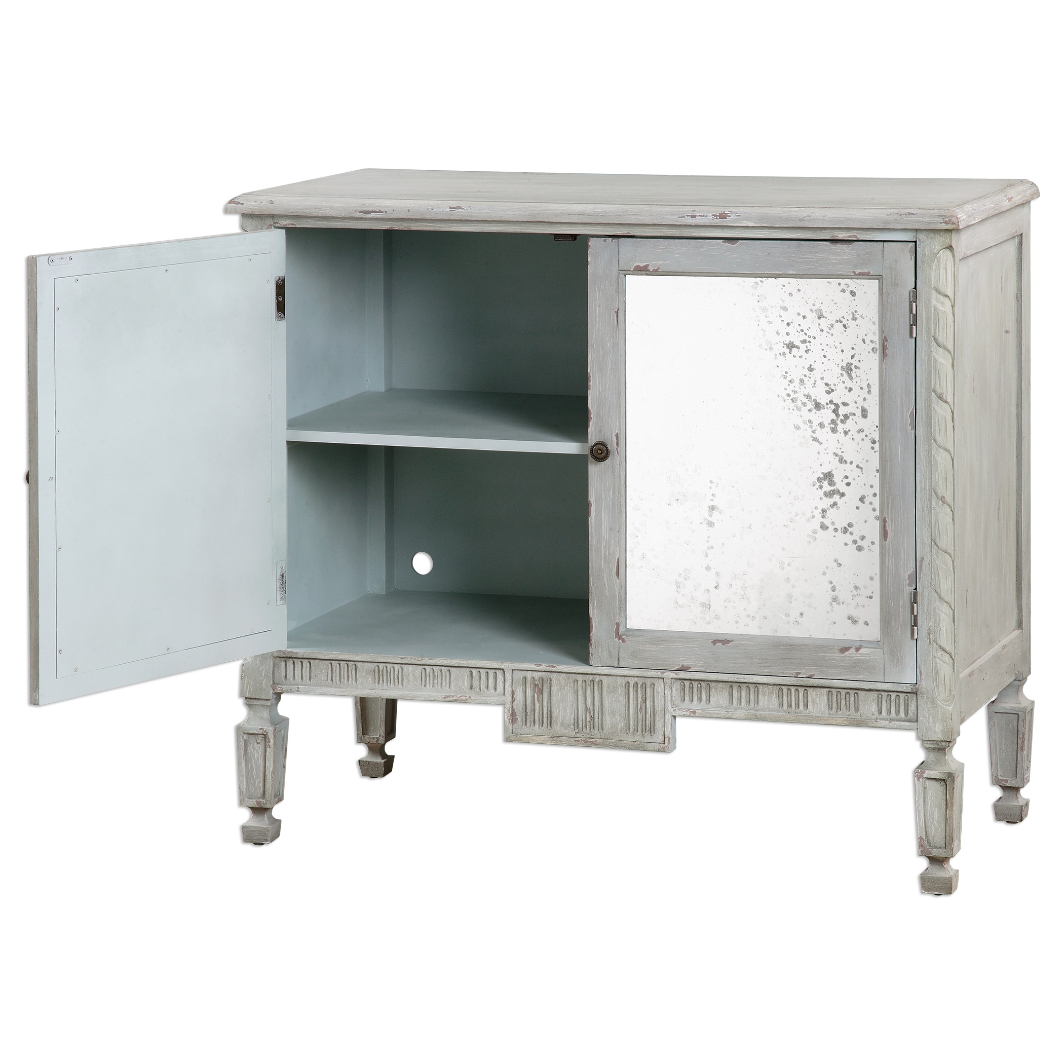 Okorie Gray Console Cabinet - Image 3