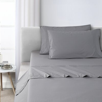 Antimicrobial 100% Cotton Washed Percale Sheet Set - Image 0