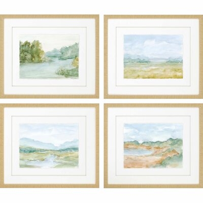 Watercolour by Harper - 4 Piece Picture Frame Print Set on Paper - Image 0