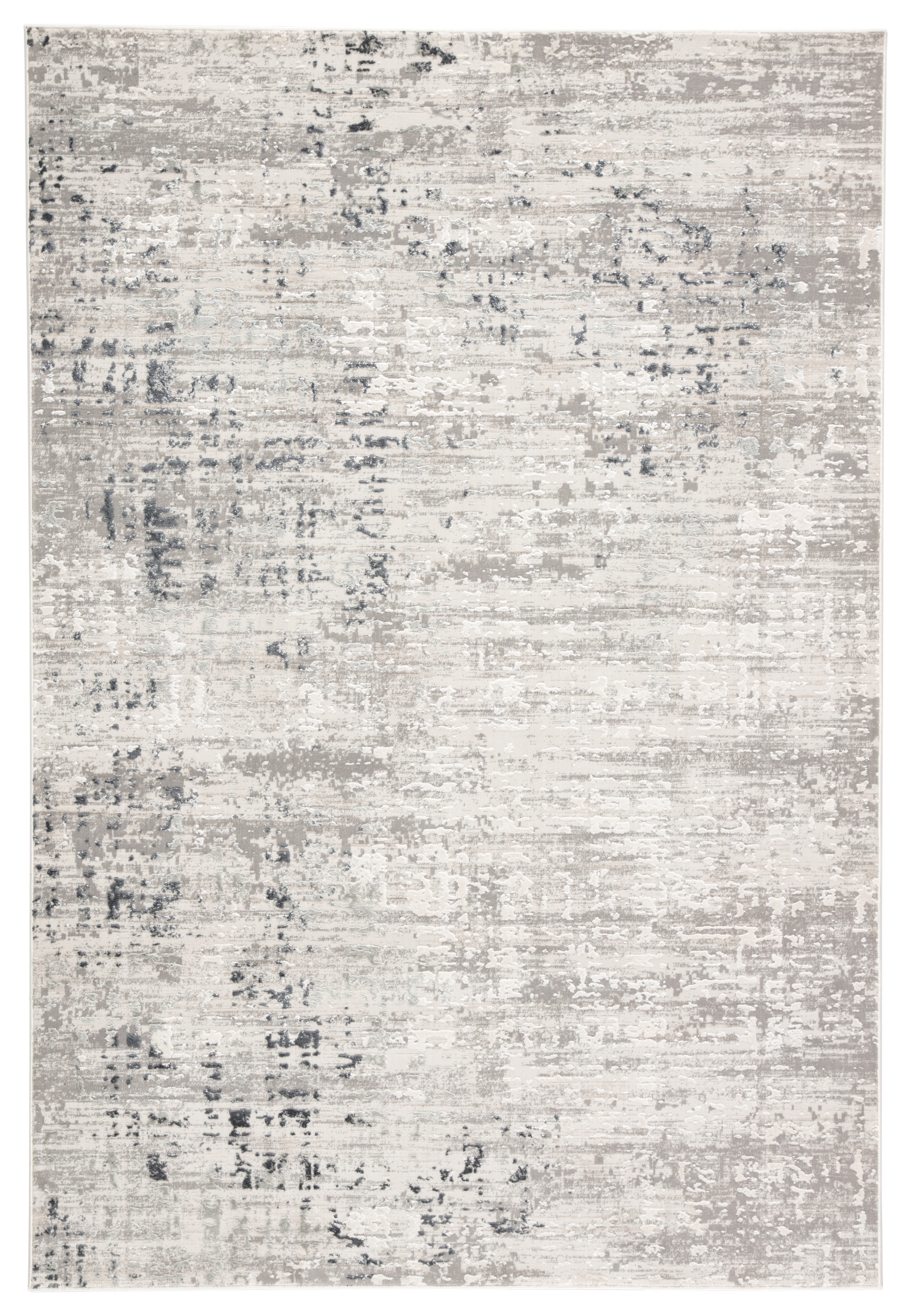 Cian Abstract Gray/ Ivory Area Rug (4'X6') - Image 0