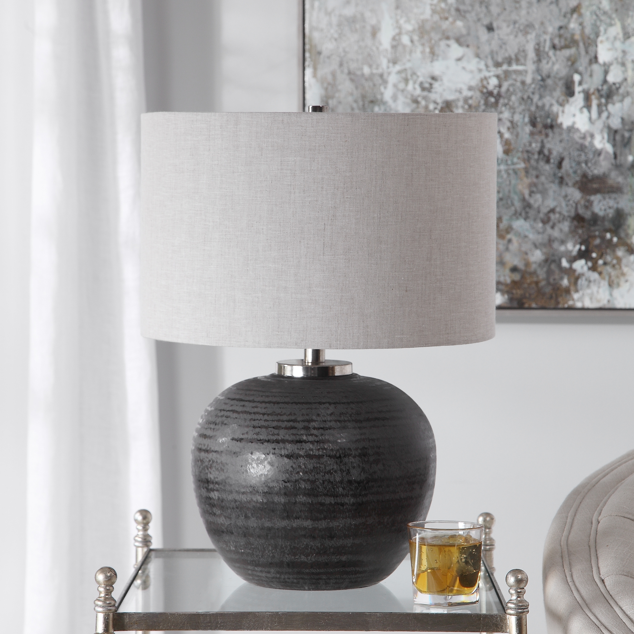 Mikkel Charcoal Table Lamp- AVAIL: AUG 13, 2021 - Image 4