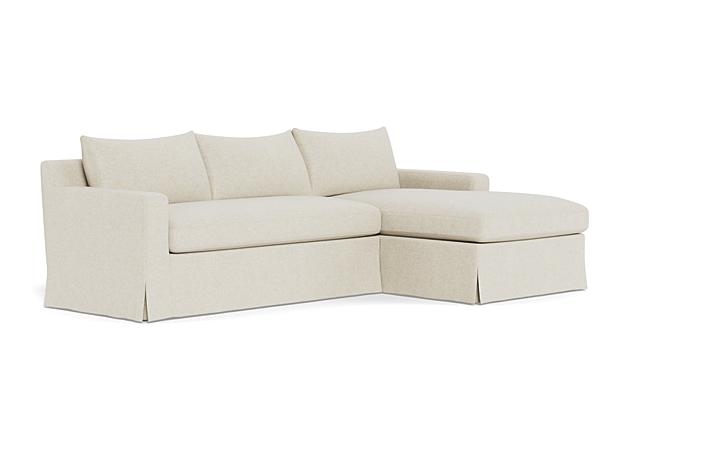 Sloan Slipcovered Right Chaise Sectional - Image 1