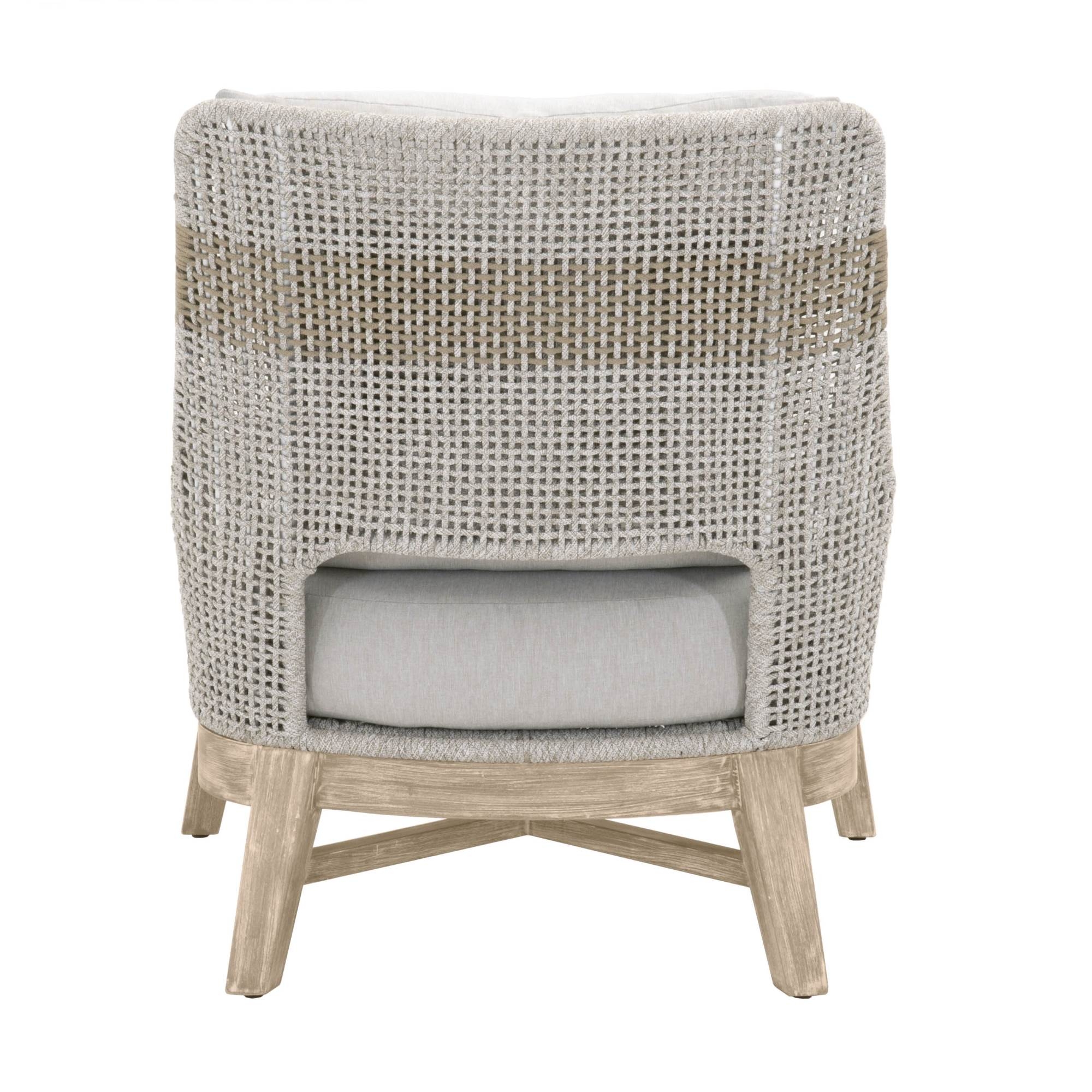 Panorama Indoor/Outdoor Club Chair, White Taupe - Image 4