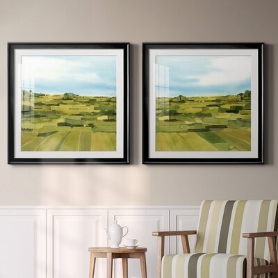 Green Gold Valley I-Framed Gallery Wrapped Canvas - Ready To Hang - Image 0