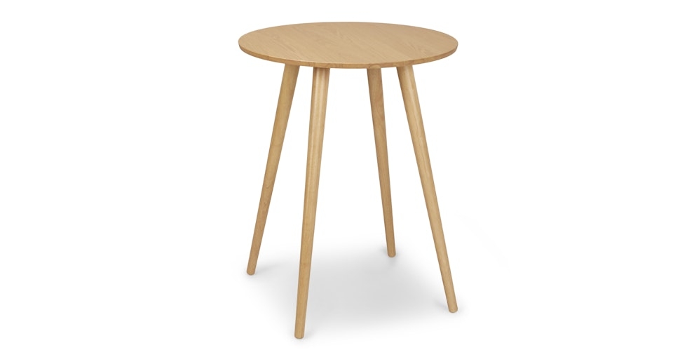 Seno Round Bar Table - Oak - Image 0
