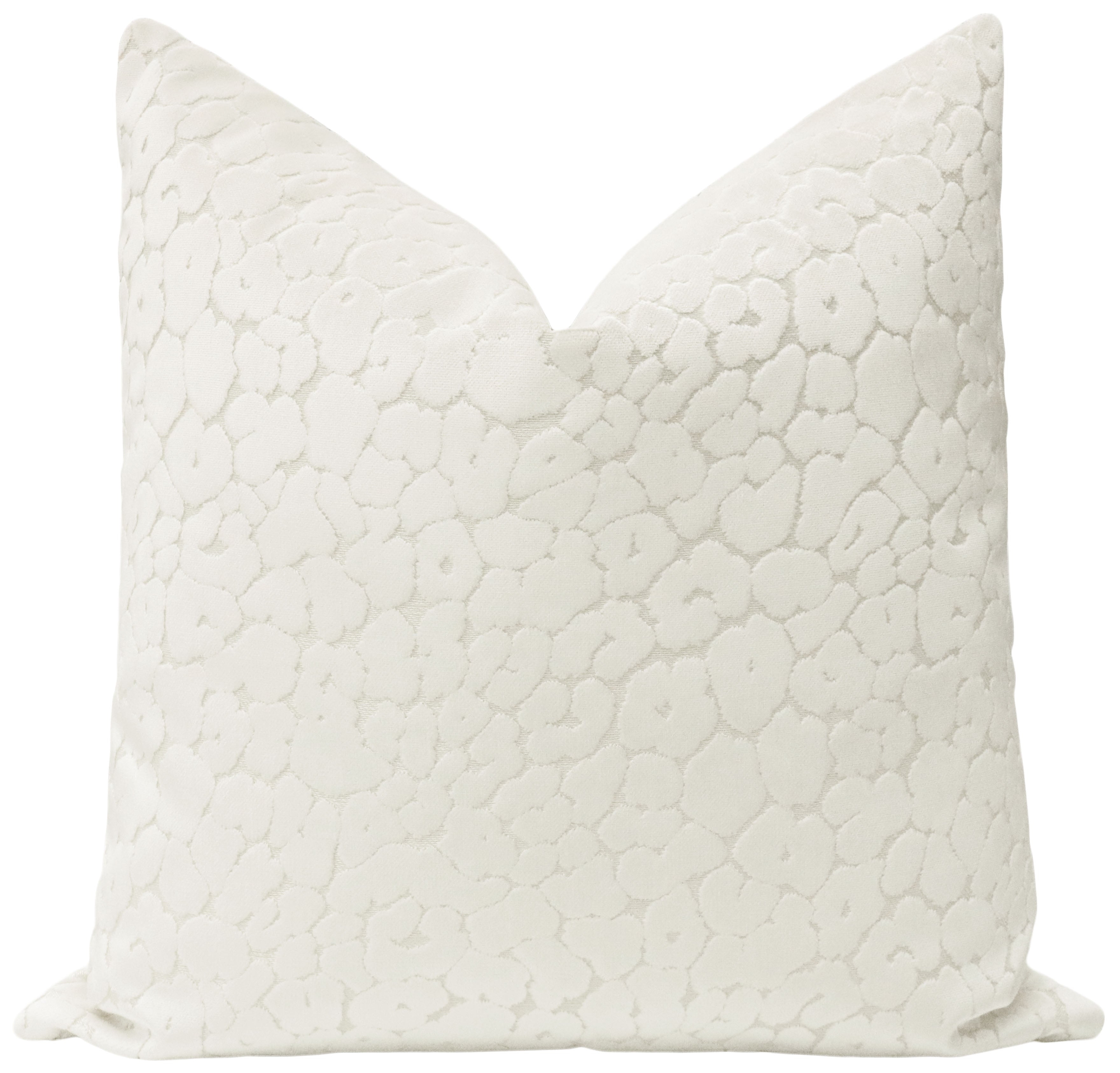 LEOPARD CUT VELVET // ALABASTER - BY THE YARD - Image 0