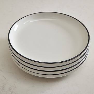 Utility Dinnerware Salad Plate White, Set of 4 - Image 1