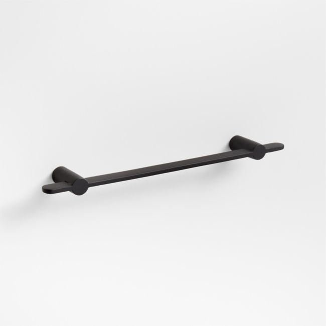 Flat 5" Matte Black Cabinet Drawer Bar Pull - Image 0