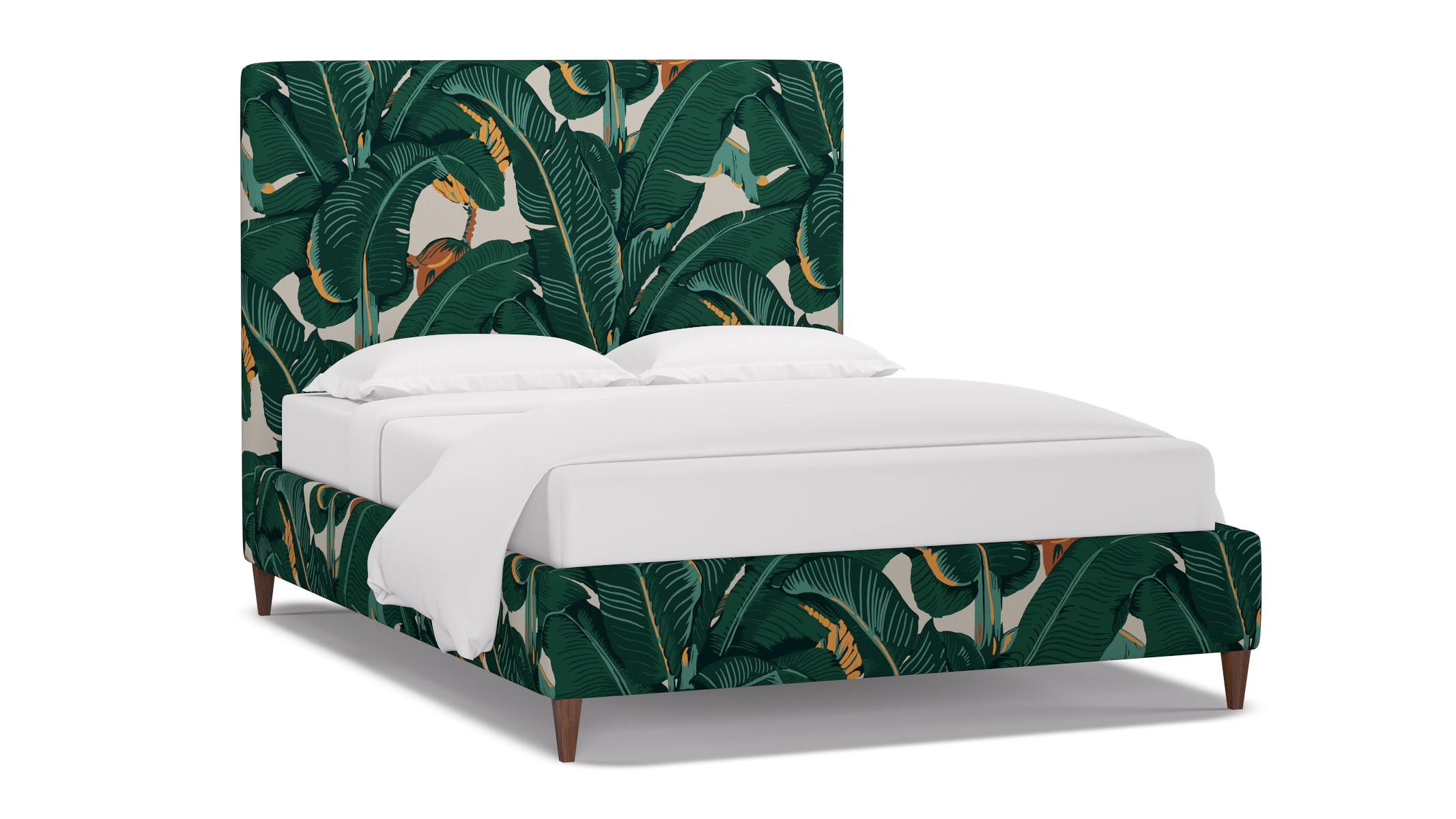 Classic Bed, Martinique®®, Walnut Square Tapered Leg, Queen - Image 1