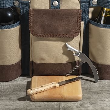 Classic Country Side Wine Tote, Tan - Image 2