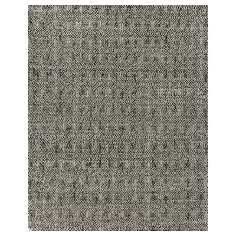 EXQUISITE RUGS Woven Earth Handmade Flatweave Wool Charcoal/Ivory Area Rug - Image 0