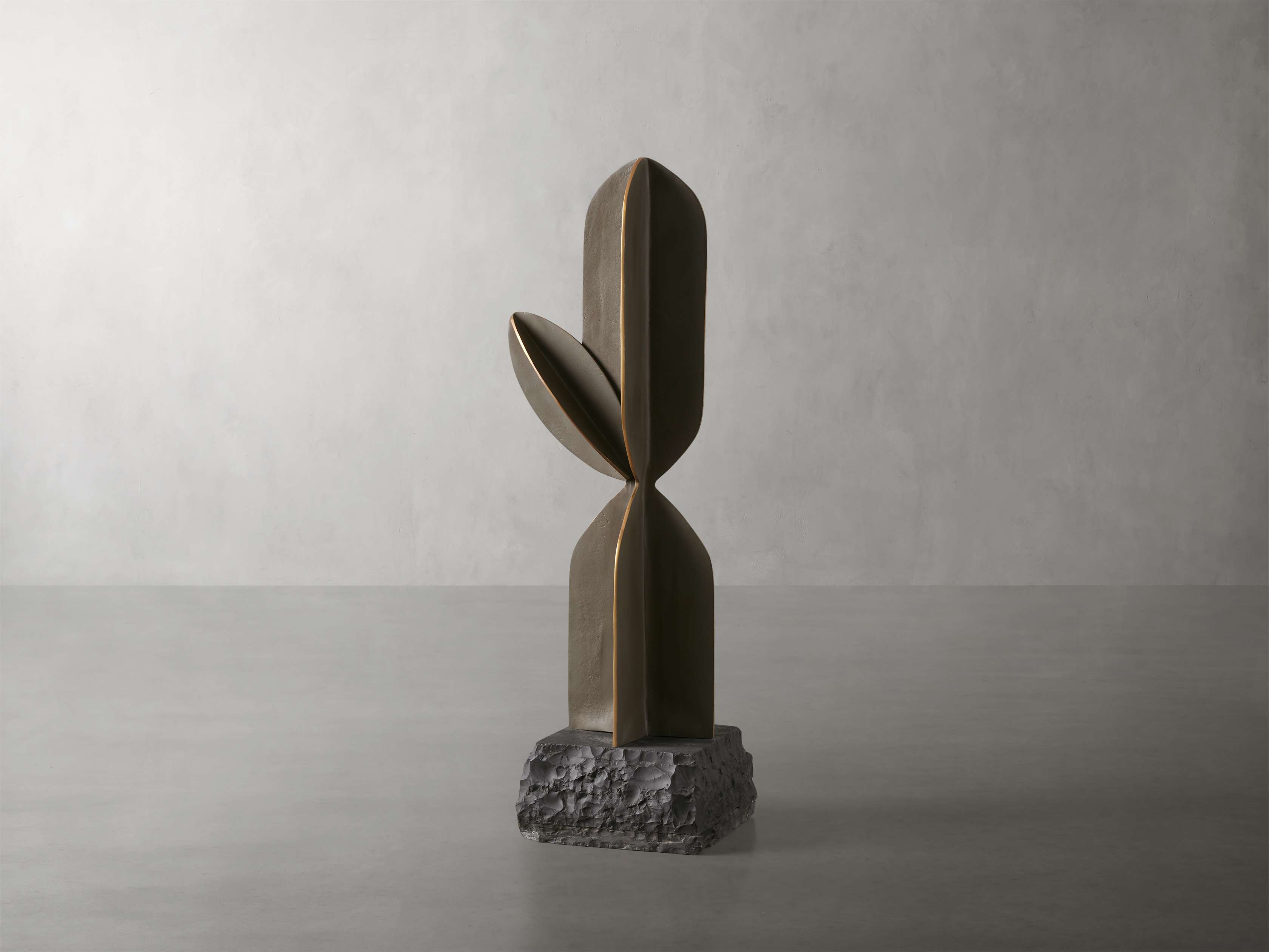 Ivy Green Cactus Sculpture in Aluminum Small - Image 0