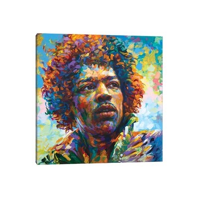 Legendary Guitarist by Leon Devenice - Wrapped Canvas Painting Print - Image 0