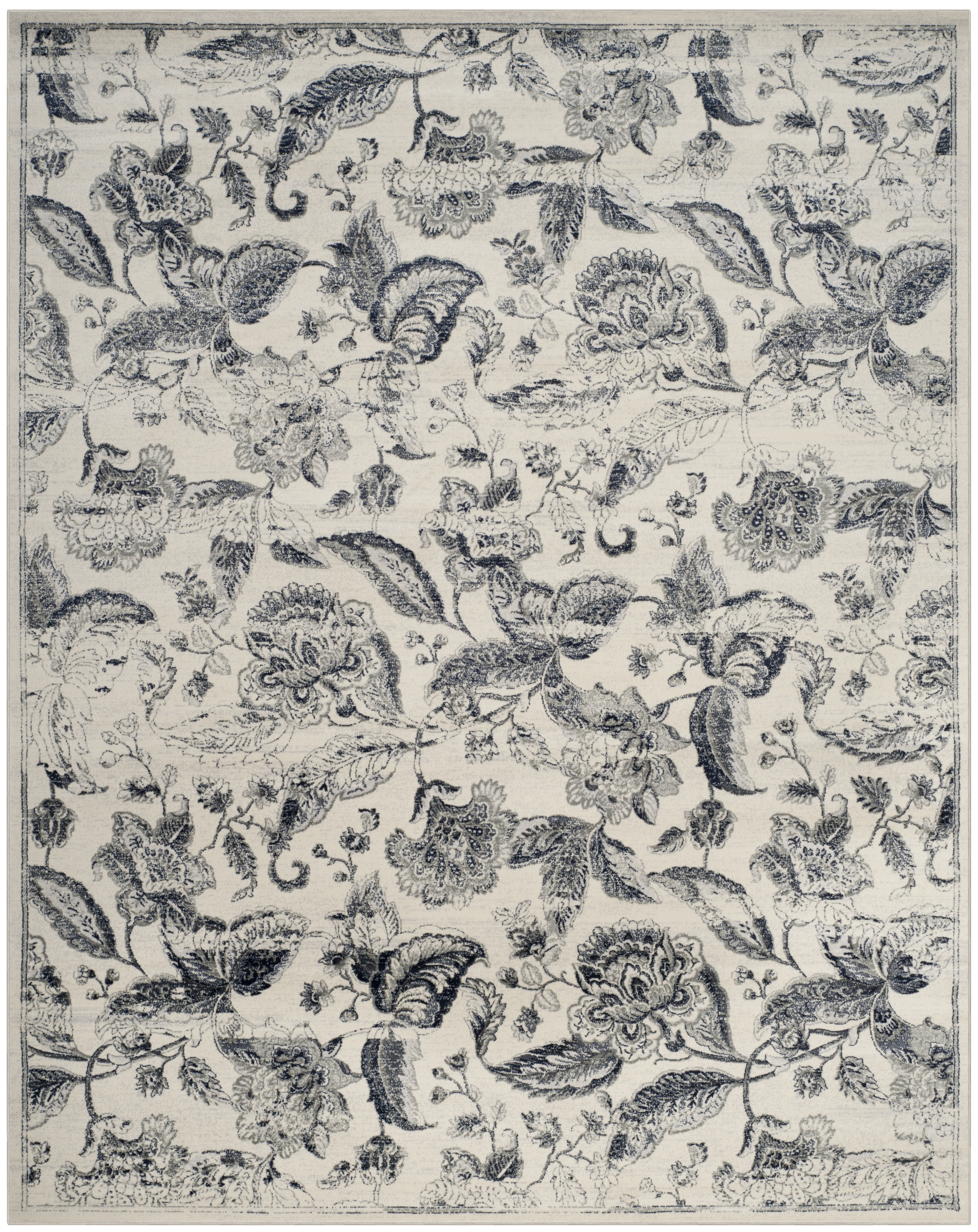 Arlo Home Woven Area Rug, CNG622C, Cream/Light Grey,  6' 7" X 9' 2" - Image 0