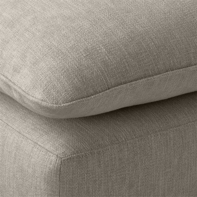 Lumis Grey Performance Fabric Deep Depth Armless Chair - Image 5