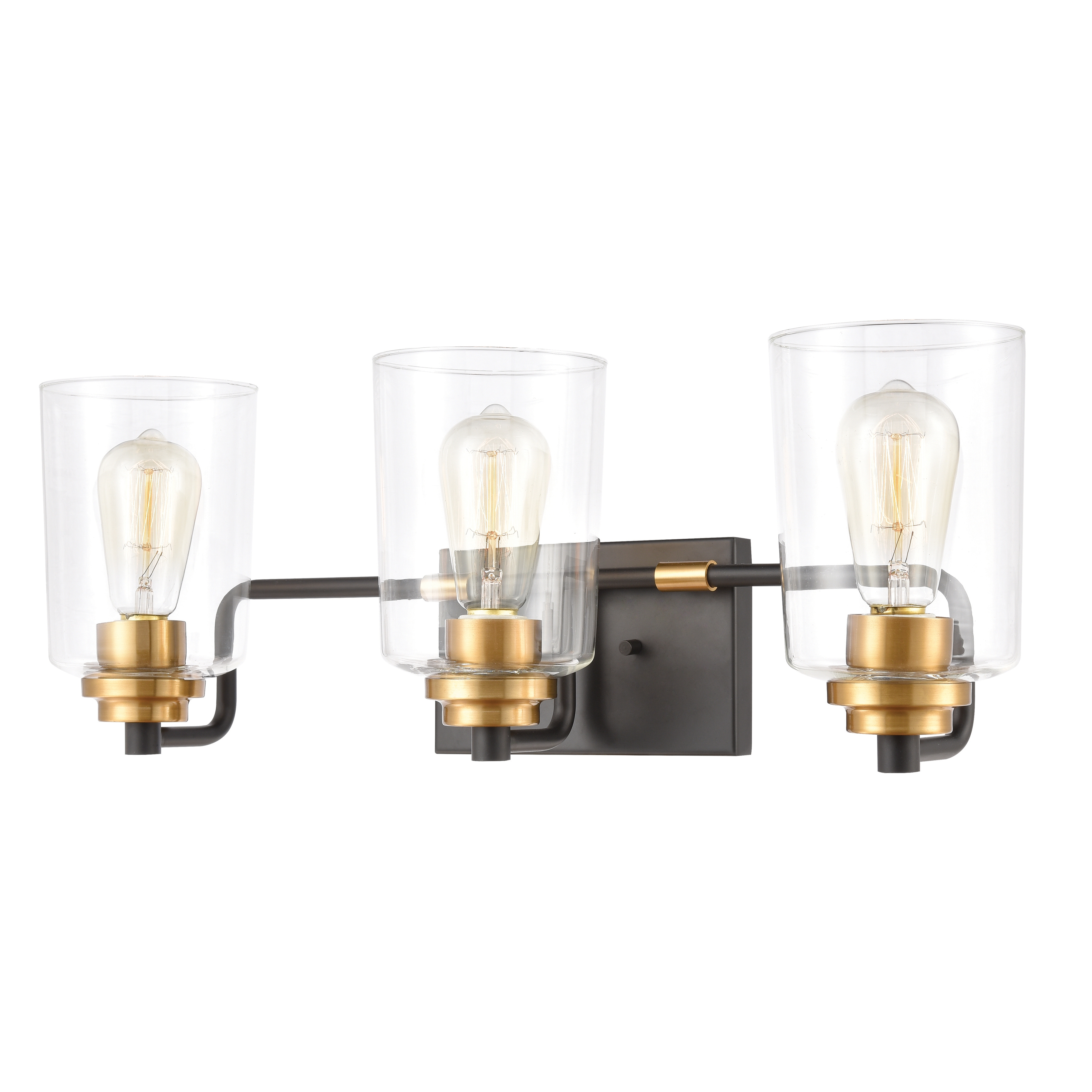 Robins 23'' Wide 3-Light Vanity Light - Matte Black - Image 0