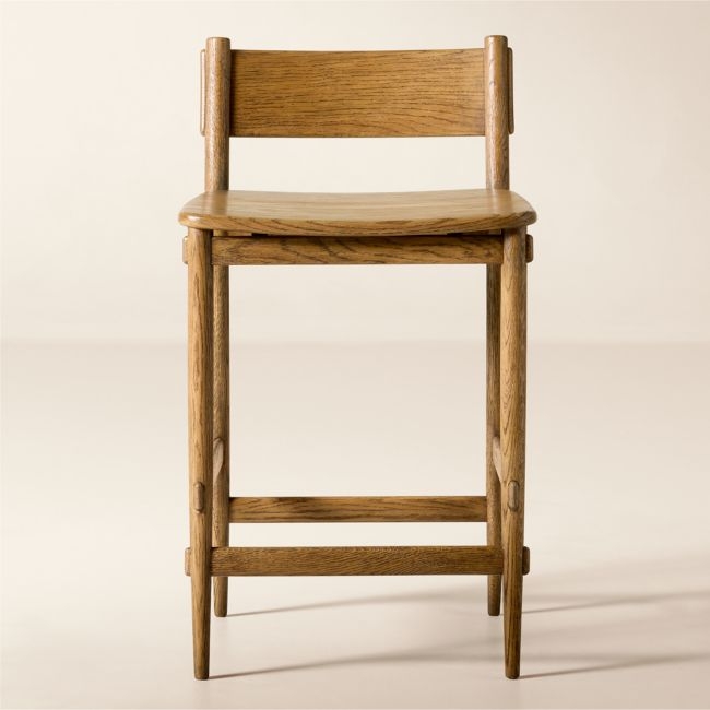 Merritt Oak Counter Stool - Image 0