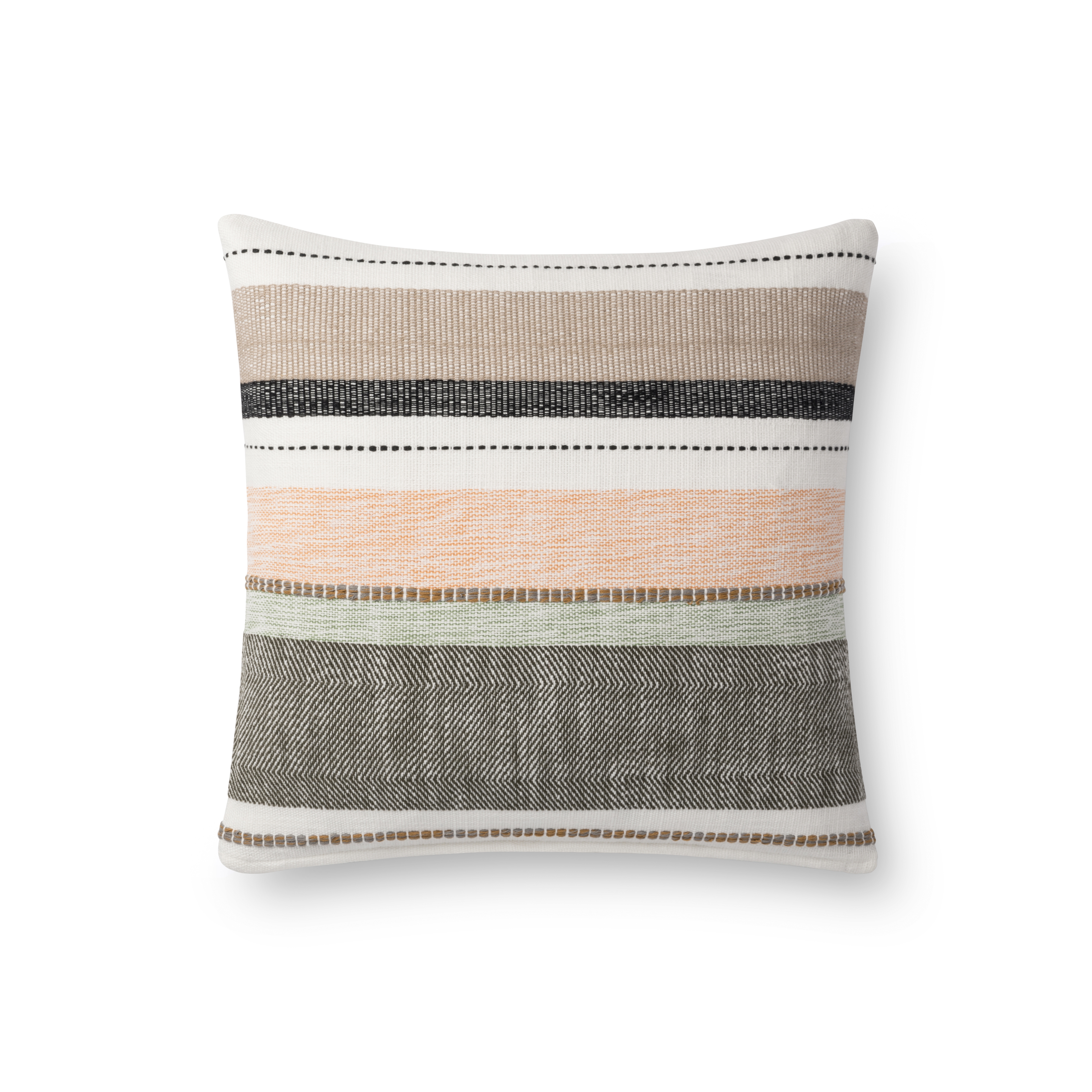 Magnolia Home by Joanna Gaines x Loloi Pillows P1112 Multi / Blush 18" x 18" Cover Only - Image 0
